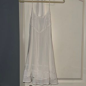 Casual white, mini dress